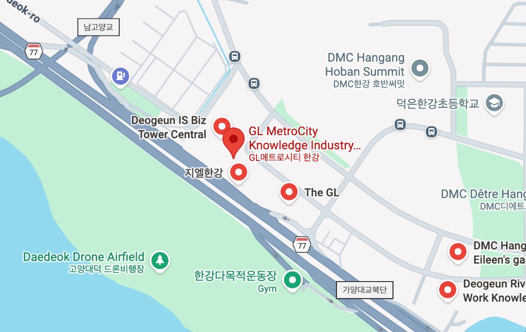 덕은동 스마트랩 위치 지도